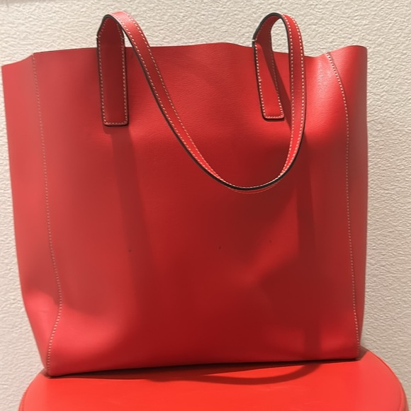 Boldrini Selleria Italy Red Fragola Leather Tote - Picture 7 of 11